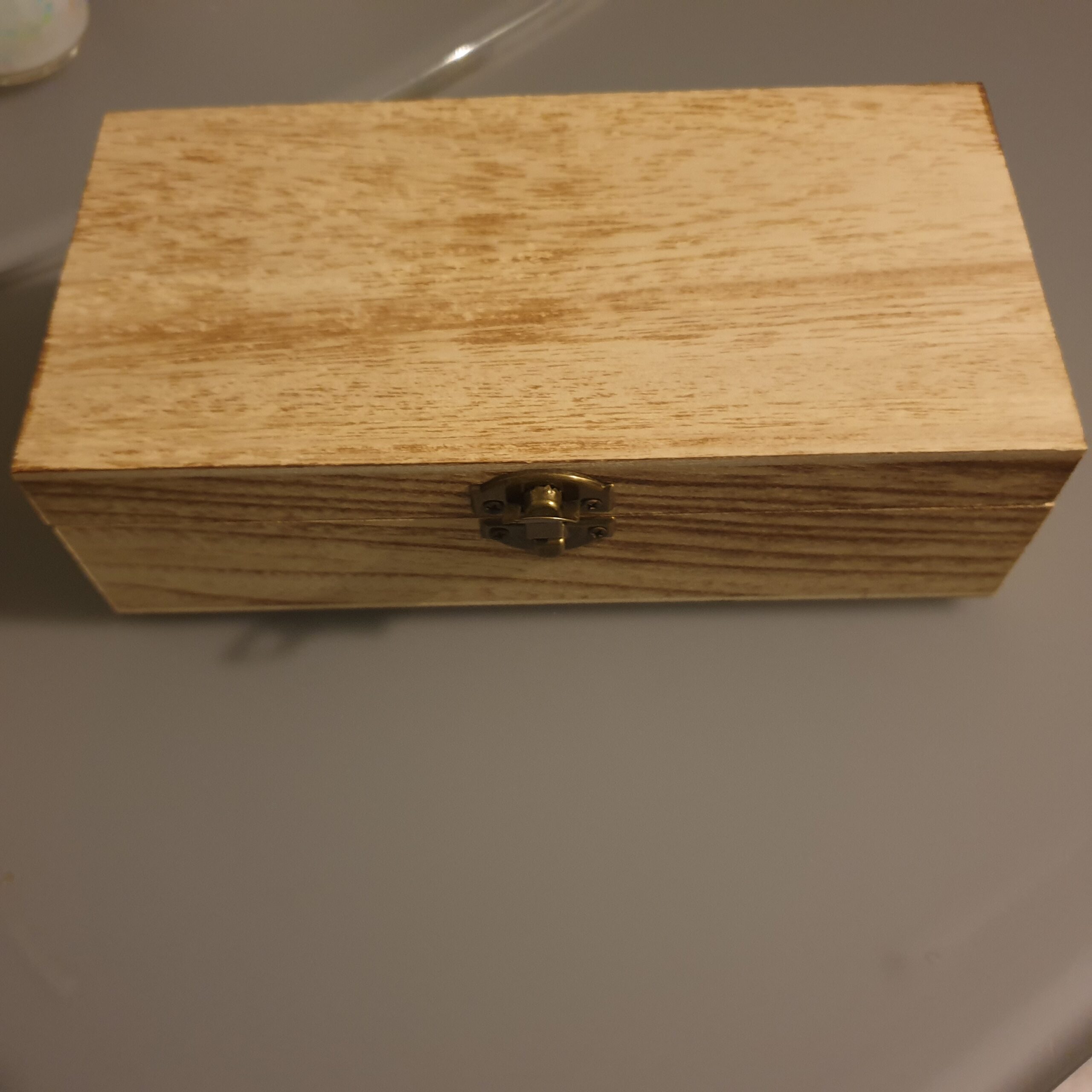 Geschichtensäckchen Holzschatulle geschlossen